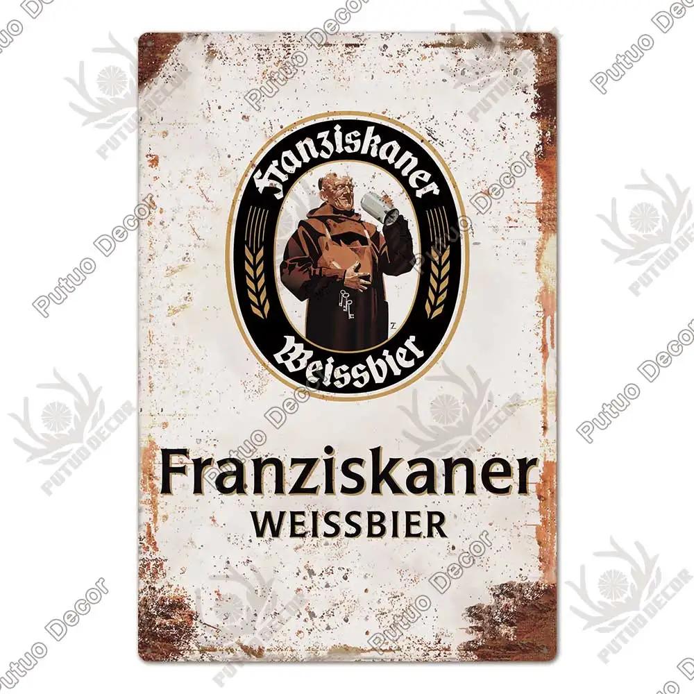DORA Blechschild Putuo Dekor Biersorte Metallschild Vintage Blechschild Dekorative Plakette Wanddeko Bar Kneipe Man Cave Wohnzimmer Dekoration
