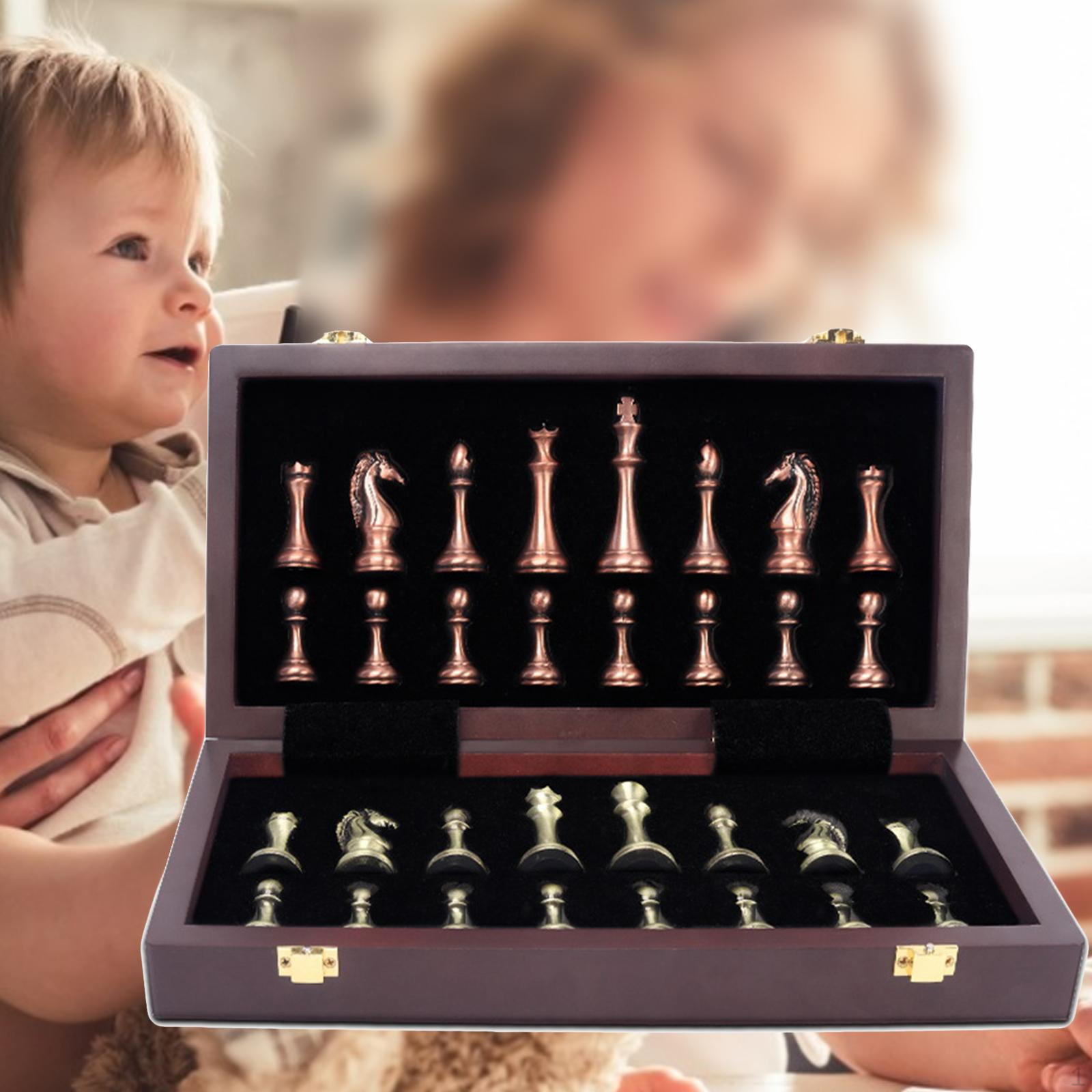 

Metal Chess Chessboard Classic Folding Deluxe for Adults