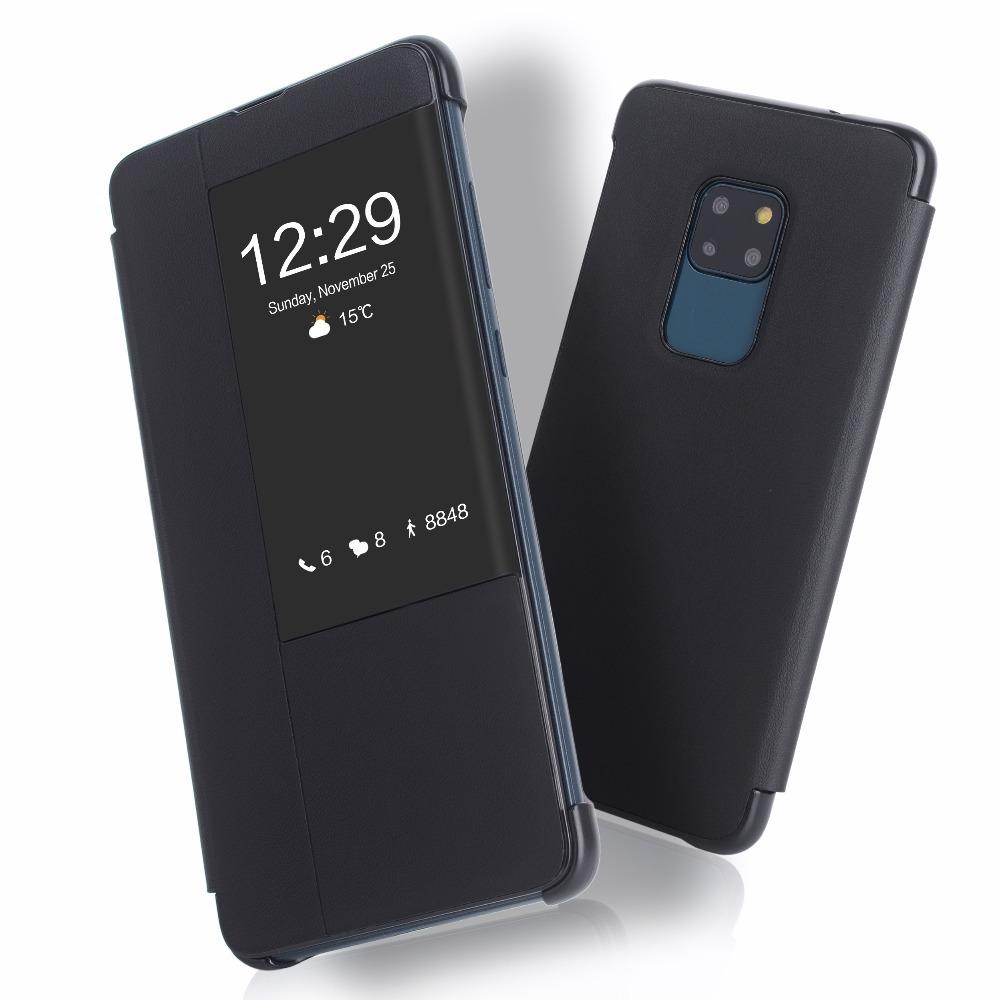 Coque de téléphone avec fonction Veille/Réveil Automatique pour Huawei P50 Pro P40 P30 Lite P20 P10 Plus Mate 20 Lite Mate20 Mate 10 Pro Housse à Rabat Smart View Funda Capa