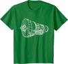 Aircraft Jet Engine Airplane Tshirt TShirt Short Sleeve Casual  Cotton Shift