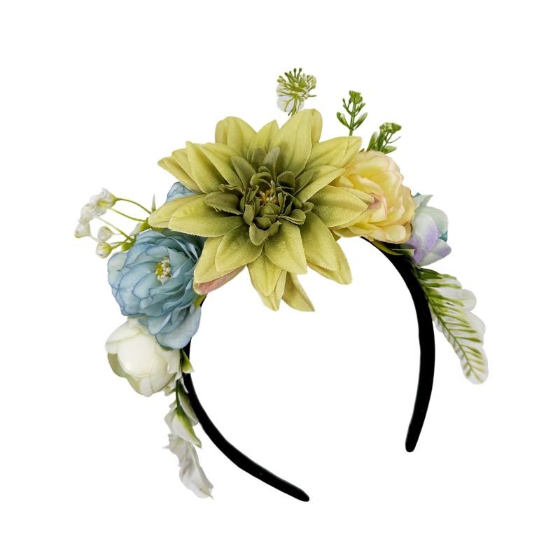 Neuer künstlicher Blumenkranz Mori Foto Urlaubs Kopfschmuck Hochzeit Festival Braut Brautjungfer Foto Haarschmuck