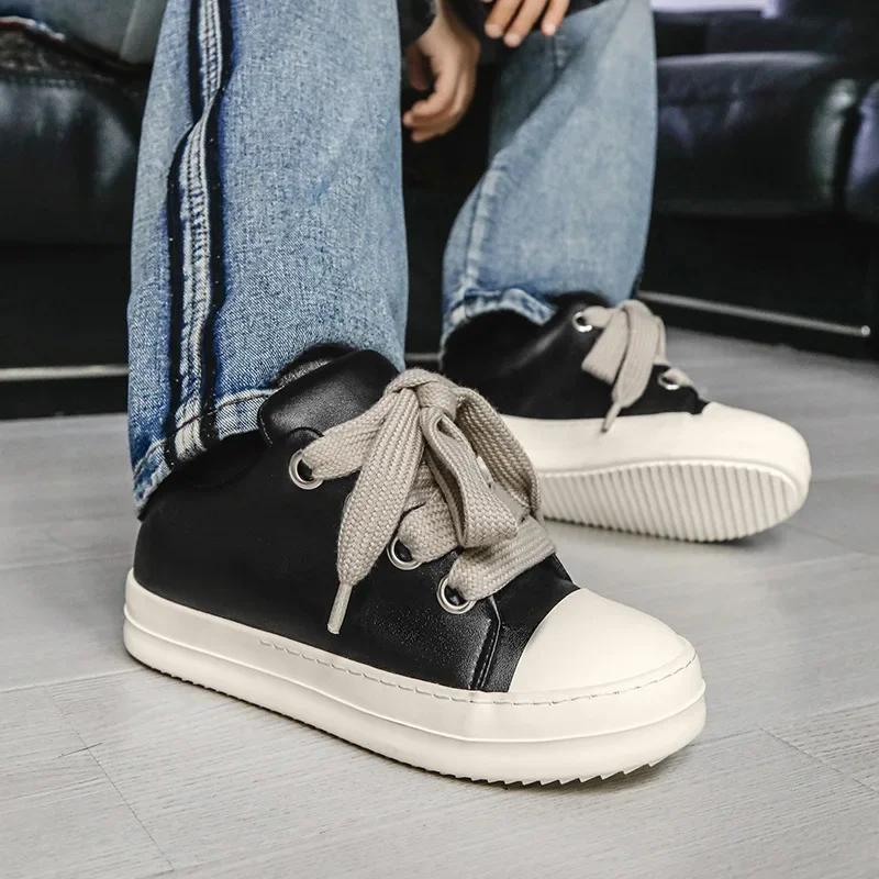 Fashion Sneakers Mens Shoes Pu Leather Summer Casual Sneakers Student Casual Shoes Low Top Women Man Vulcanize Shoes Spring Autumn