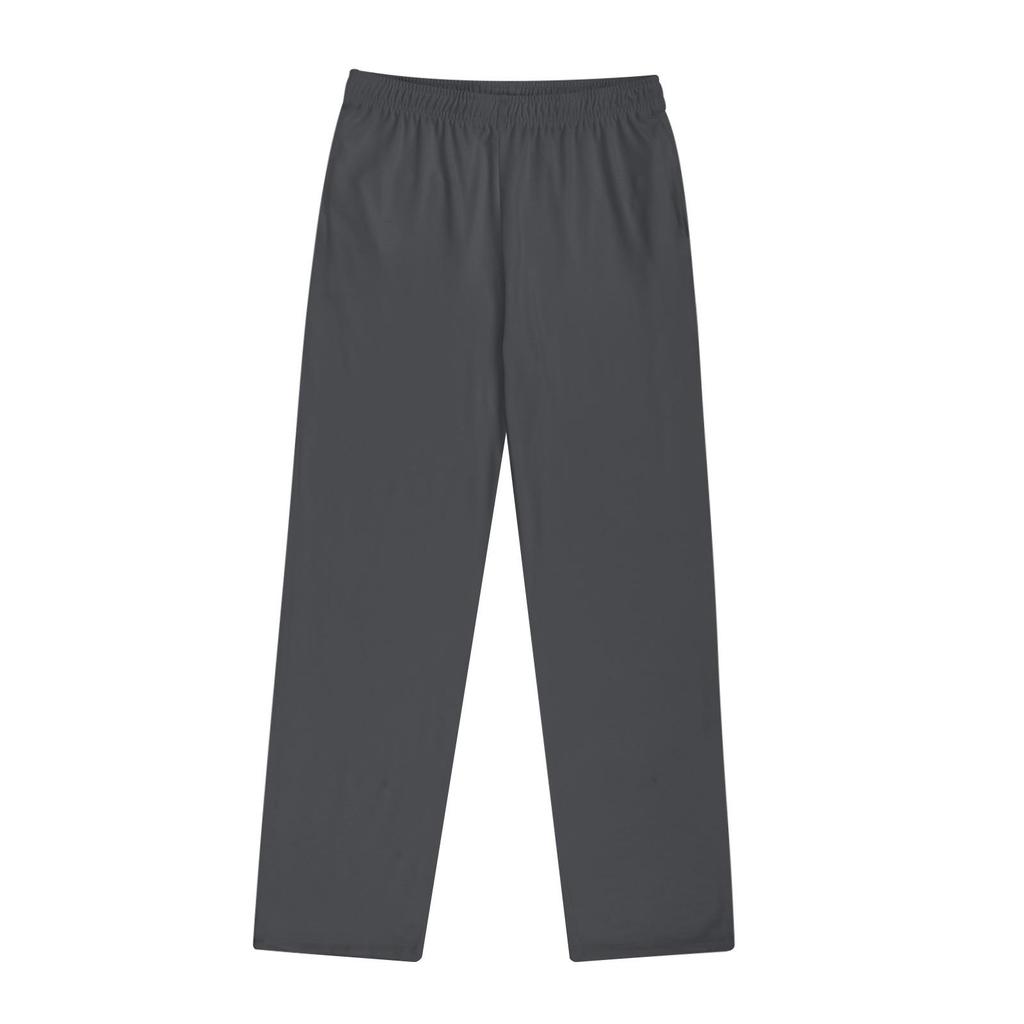 Men's Cotton Knitted Pants Solid Color Sweatpants With Pockets