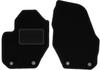 Black Front Floor Mats For: Volvo V60 Cross Country, Station Wagon (2011-2017)