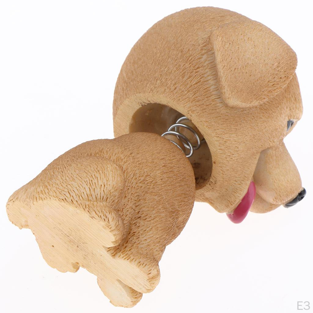 Animal Figurine Head Shaking Dog Decor For