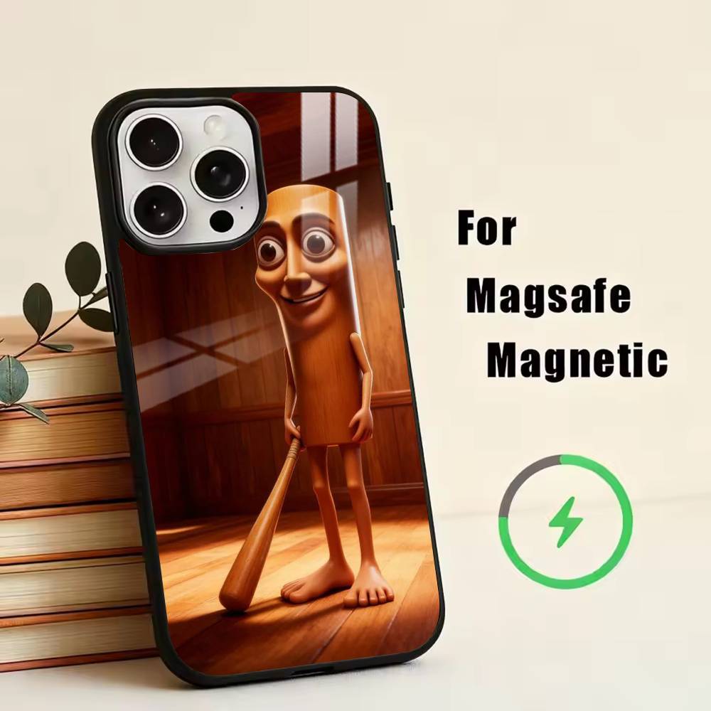 Tung Sahur Tralalero Tralala -lala Phone Case For iPhone17,16,15,14,13,12,11 Plus,Pro Magnetic with Magsafe Wireless Charging