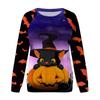 Halloween Women's Hoodie 3D Digital Printing Sweatshirt Evil Witch Dark Castle Terror Party Pullover
