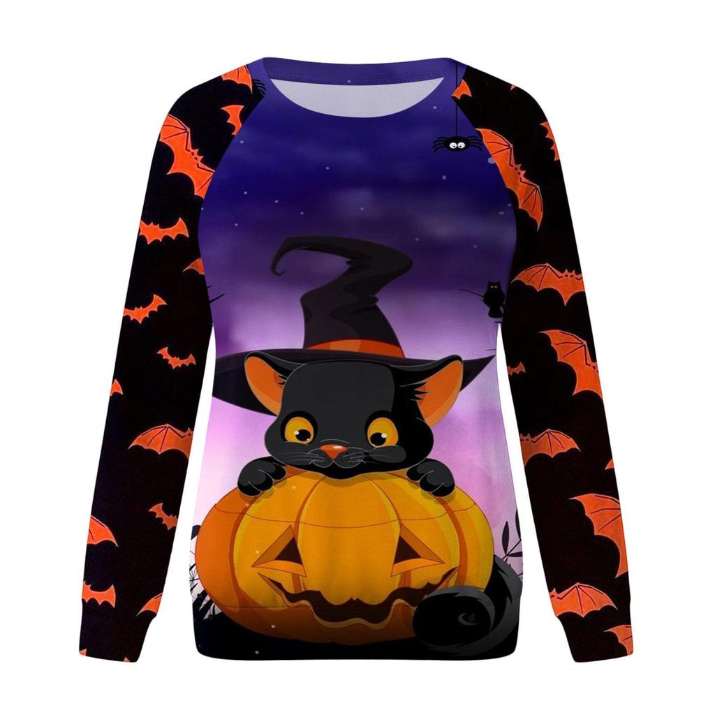 Halloween Women's Hoodie 3D Digital Printing Sweatshirt Evil Witch Dark Castle Terror Party Pullover