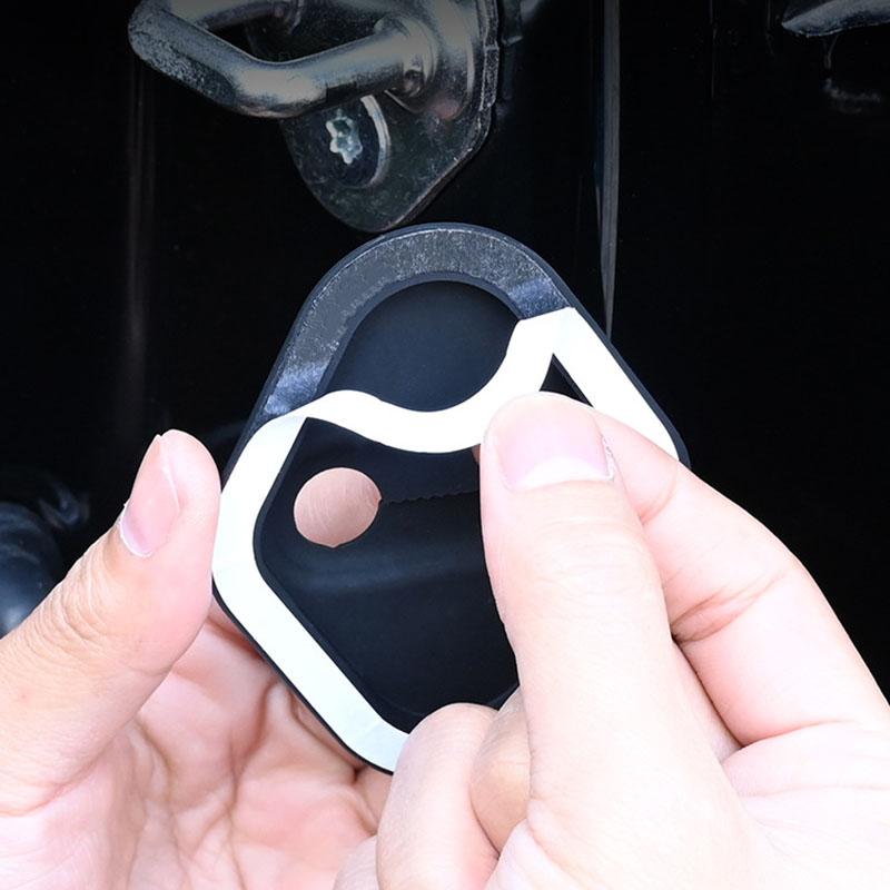 ALR1 Silicone Car Door Lock Cover Protective Cover Shock Absorption for Tesla Roadster Cybertuck Model S X Model 3 Y Accessories
