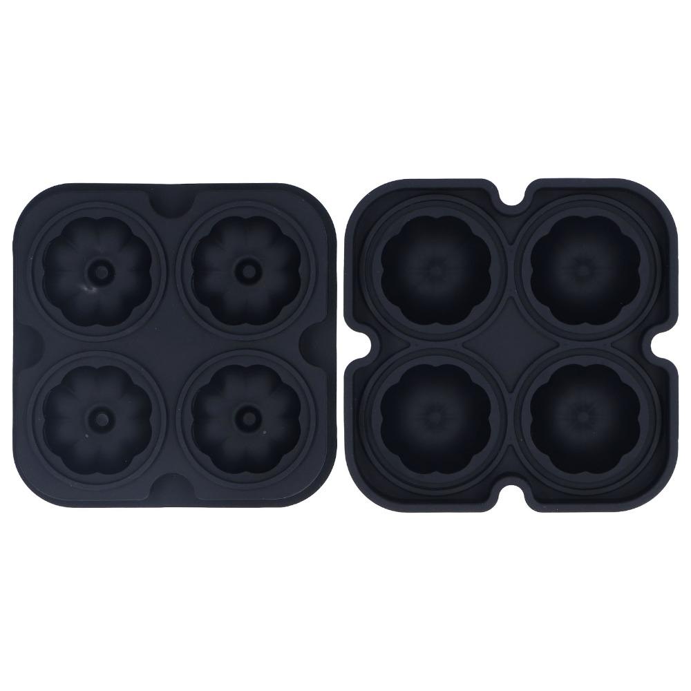 3D Pumpkin Shape Whiskey Ice Mold Silicone Ice Ball Maker Mold Durable Pumpkin Ice Ball Mold  Home