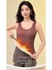 Women's Plush Thermal Base Layer: Velvet Warm, Waist-Cinching, Abdomen-Slimming Shirt with Heat-Generating Vest & Support Belt.