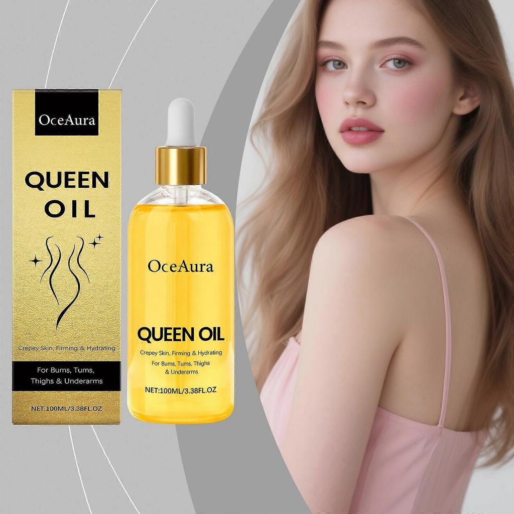 3X Anti-Aging Nourishing Oil for Women, OceAura Queen Oil 100ML, Face & Body Care for Crepey Skin