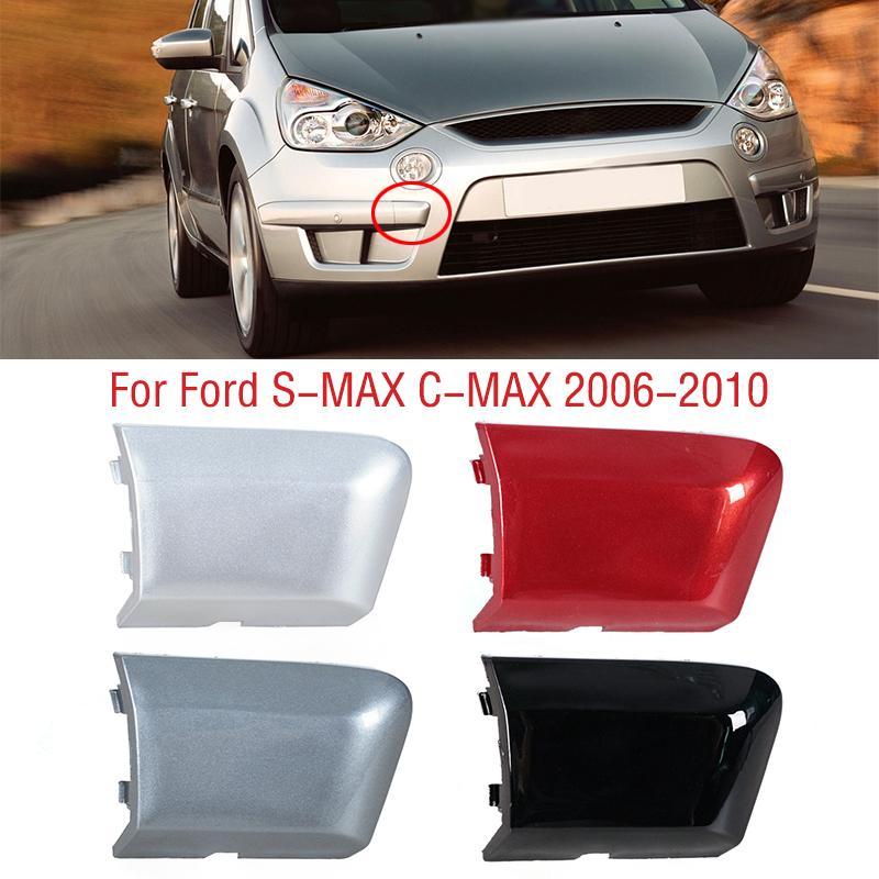 For Ford S-MAX Smax C-MAX 2006-2010 Front Bumper Tow Hook Cover Cap Trailer Hauling Eye Cover Lid Painted 6M21-17A989-BB