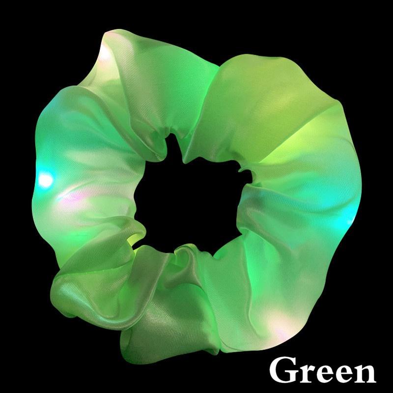 LED Large Intestine Hair Ring Nightclub Bar Dance Club Luminous Hair Accessories
