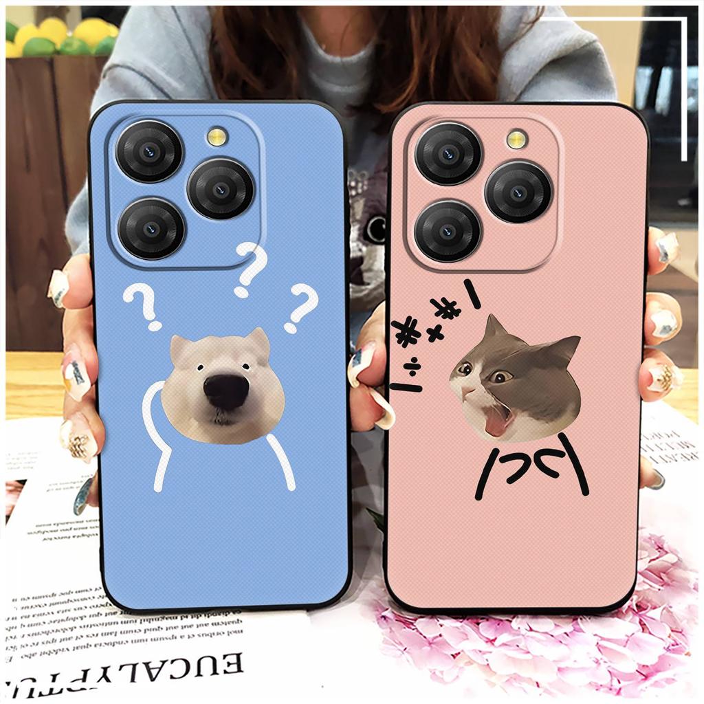 Graffiti Couple Phone Case For Blackview Shark9 5G Anti-dust Protective Cute Fashion Design Full wrap TPU Dirt-resistant