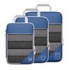 3/6PCS Portable Lightweight Suitcase Pouch Compressed Packing Cubes Travel Storage Bag Set With Shoe Bag Mesh Visual