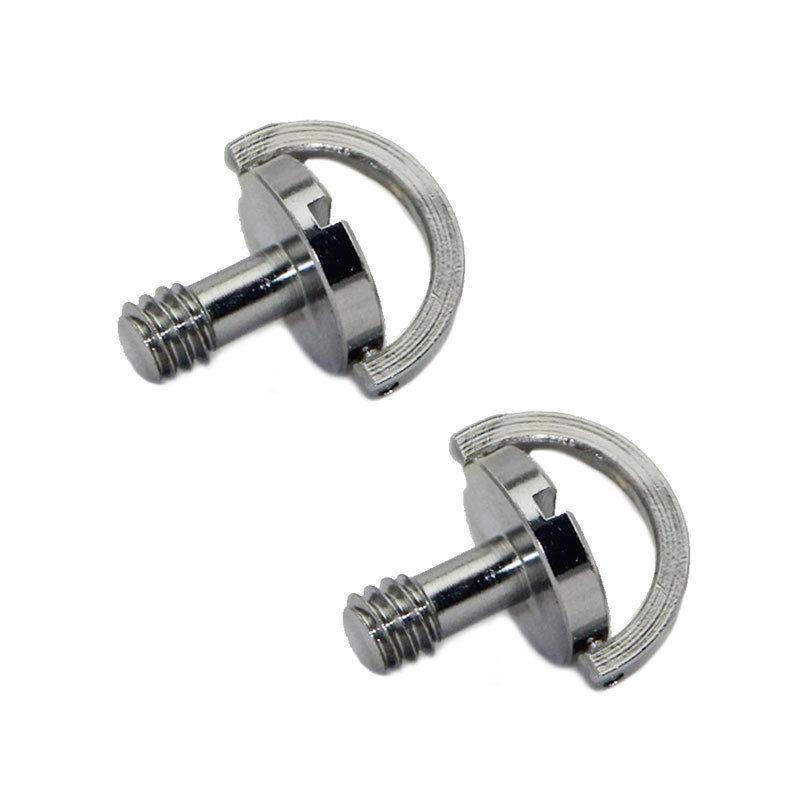 10x Steel 1/4 D-Ring Screw Kits For Camera Tripod Monopod Quick Release Plate