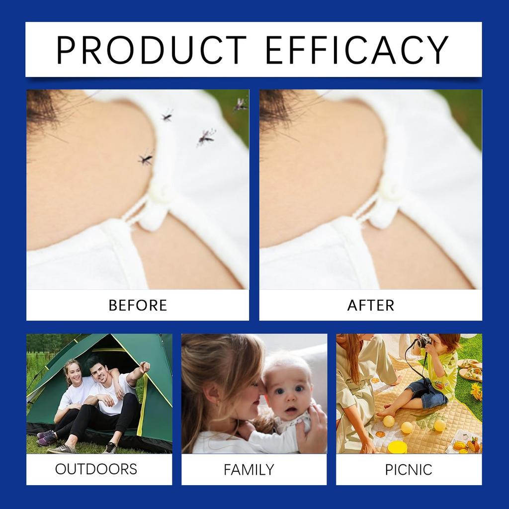 Jakehoe Portable Mosquito Repellent Spray, Low Irritation, Mosquito Repellent Spray, Long-Lasting Anti-Mosquito Protection, Mosquito Spray 175ml