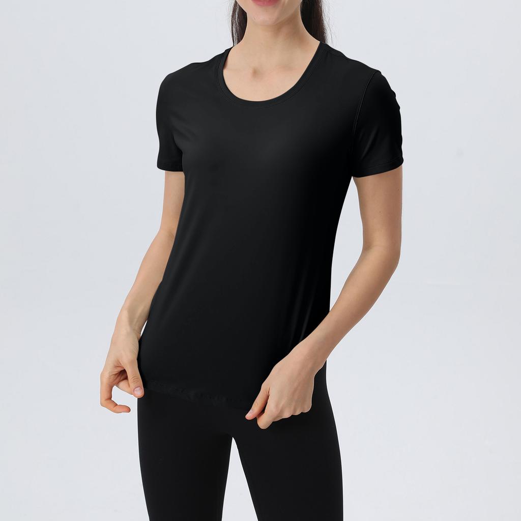 Workout Tank Tops Yoga Open Back Shirts Loose Fit Athletic Sports Sleeved Top