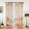 Cortinas de folhas de abóbora de outono de Ação de Graças para quarto, sala de estar, tratamentos de cortinas de janela, persianas, cozinha, decoração de casa, cortinas