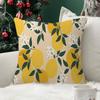 Abstract  Lemon Summer Cushion Cover Inches Farmhouse Decor Home Throw Pillow Covers For Couch Decorations