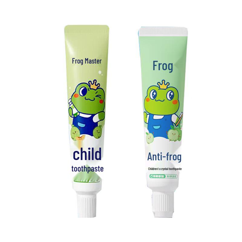 Frog Prince Kids Toothpaste Duo: Hami Melon & Apple Set
