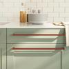VidaXL Cabinet Handles 5 Pcs, Cupboard Handles, T-Shaped Handles Kitchen Home Interior, Bronze 480 Mm Steel 155411