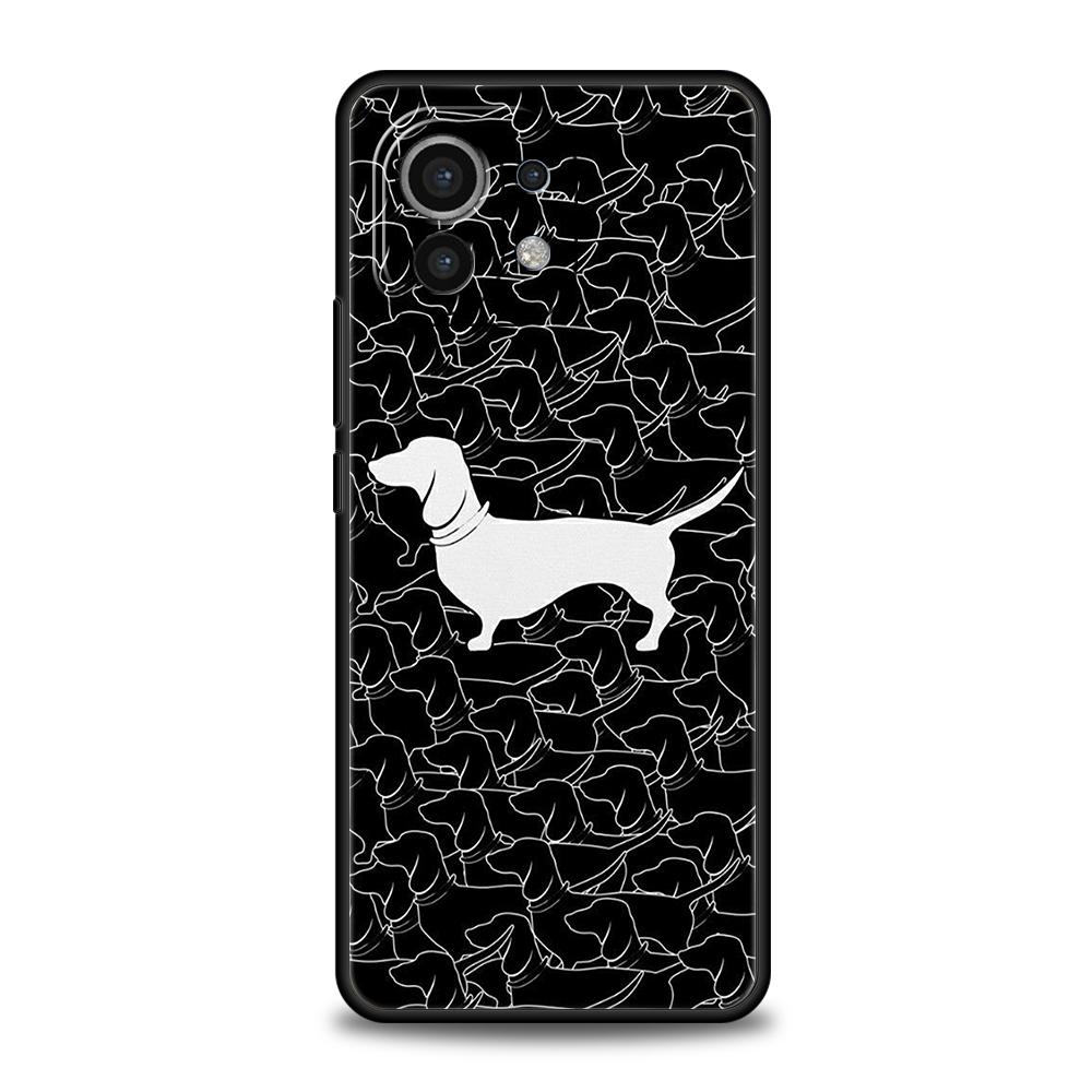 

Чохол для телефону Такса Собака-сосиска для Xiaomi Poco F6 F5 F4 F3 X6 X5 X4 X3 NFC M5 M4 M3 C51 C50 C55 GT 5G М який TPU Чохол Capas Сумка Poco X5 Pro