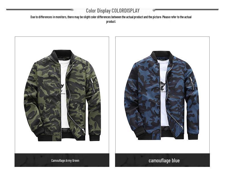 Men's Fashion Camouflage Jacket - European & American Style Casual Autumn Outerwear