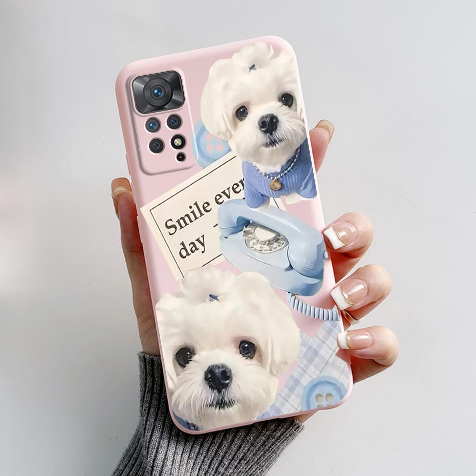 For Redmi Note 11S Note 11 Pro 5G 4G Case Cute Rabbit Panda Protector Fundas Cover For Redmi Note 11 note11E Silicone Phone Case