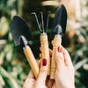 3Pcs/Set Small Garden Tools Mini Gardening Shovel Trowel Hand Rake Heavy Duty Coated Plant Care Tools for Succulents Bonsai Potted Plants