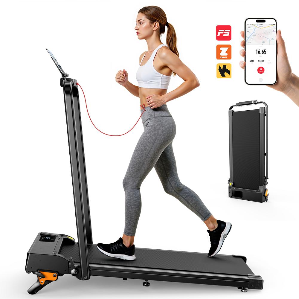 ALNSOOR FT52 2-in-1 Treadmill 1-12KM/H Top Speed 120KG Road With Bluetooth APP Connection Home Fitness Equipment