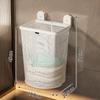 Punch-Free Wall Mounted Laundry Hamper Foldable Suction Cup Storage Basket Waterproof Bathroom Organizer for Home Hotel Daily