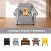 Quilted Armchair Sofa Cover Solid Color Non-Slip Anti-Wear Recliner Sofa Slipcover Solid Color Couch Cushion For Living Room