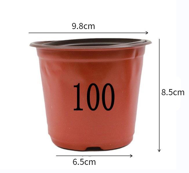 Two-Color Soft Plastic Gallon Flower Pots for Seedlings: Thick, Simple Design for Gardening and Root Control