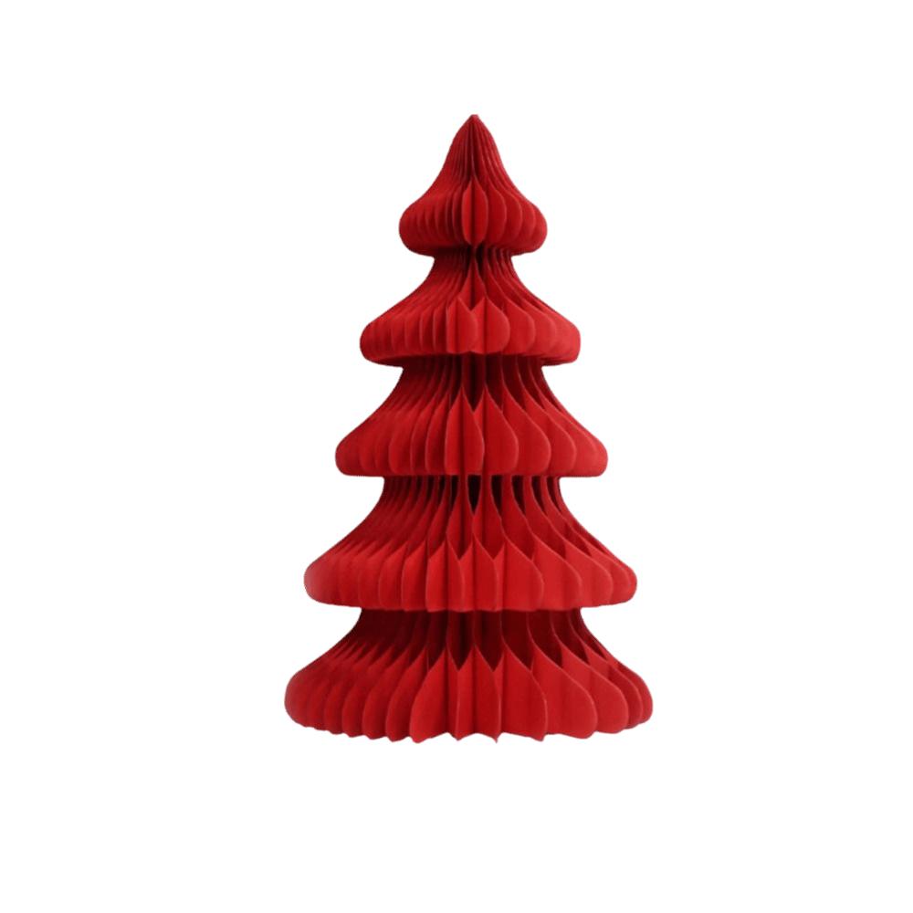 Foldable Xmas Tree Model Friendly Paper 3D Merry Christmas Ornament Paper Christmas Tree Christmas