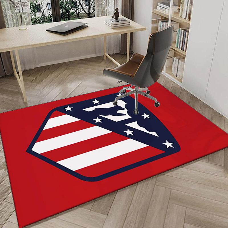 Atletico Football Club Printed Area Rug for Office, Chair Rug, Decorative Carpet Floor Mat, Large Size Fan gifts Christmas gifts
