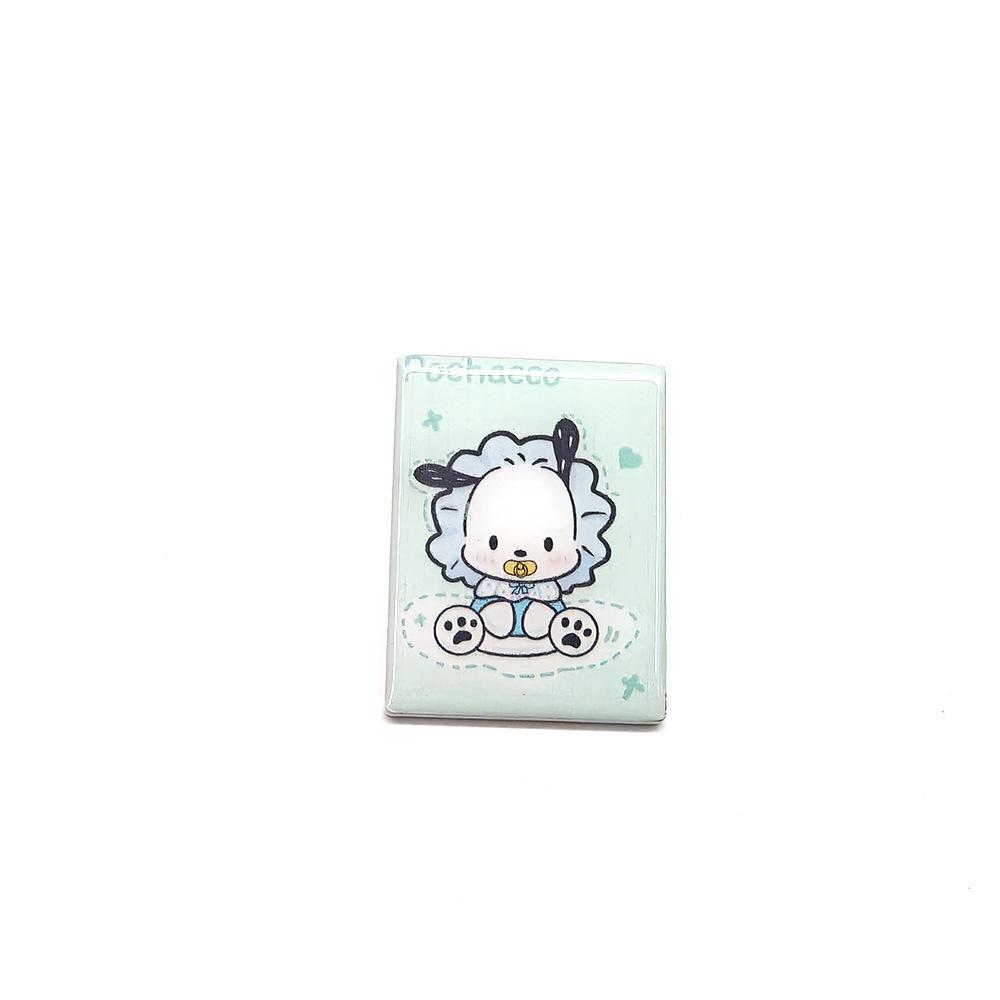 Sanrio Hello Kitty & Cinnamoroll Metal Brooch: Fashionable UV Print Badge for Clothes & Bags.
