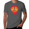 Stand Up Paddle Board Sup Orange Sunset Tshirt Quick Dry Travel Tshirt