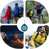 Multi-Functional Travel Compass Keychain for Prayer, Outdoor Adventure Tool for Mountaineering Backpacking