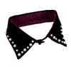 Metal Studded False Collar for Women Girl Detachable Collar Lapel Blouse Top Clothing Accessory Casual Decorative Collar