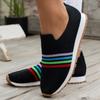 Large-size Fly-woven Single Shoes, Casual Flat-soled Sports Shoes, Comfortable and Lightweight, Foreign Trade Lazy One-pedal Single Shoes