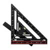 Multi-Functional Right Angle & 45° Triangle Ruler with Level for Woodworking