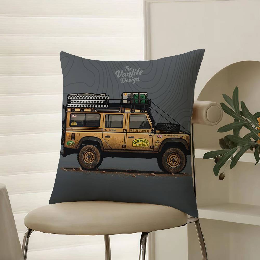 Camel T-Trophy D-Defender Pillow Case Comfort Sofa Bed Silky elegant Invisible zipper Decorative cushion cover 12x12Inch