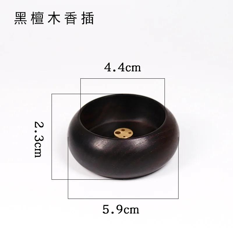 Rosenholz Mini Räuchergefäß Schalenform Holz Räucherstövchen Stäbchenhalter für Heimdekoration Meditation Zen Aromatherapie Natürliches Aroma