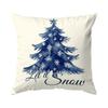 Midnight Christmas Theme Pillowcase Printed Polyester 40/45/50Cm Throw Pillowcover Decorative Sofa Cushion Pillowslip Home Decor