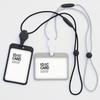 Portable Lanyards Credential Holder Transparent Retractable Badge Reel Lanyard Nurse Work Removable ID Card Holder Cover
