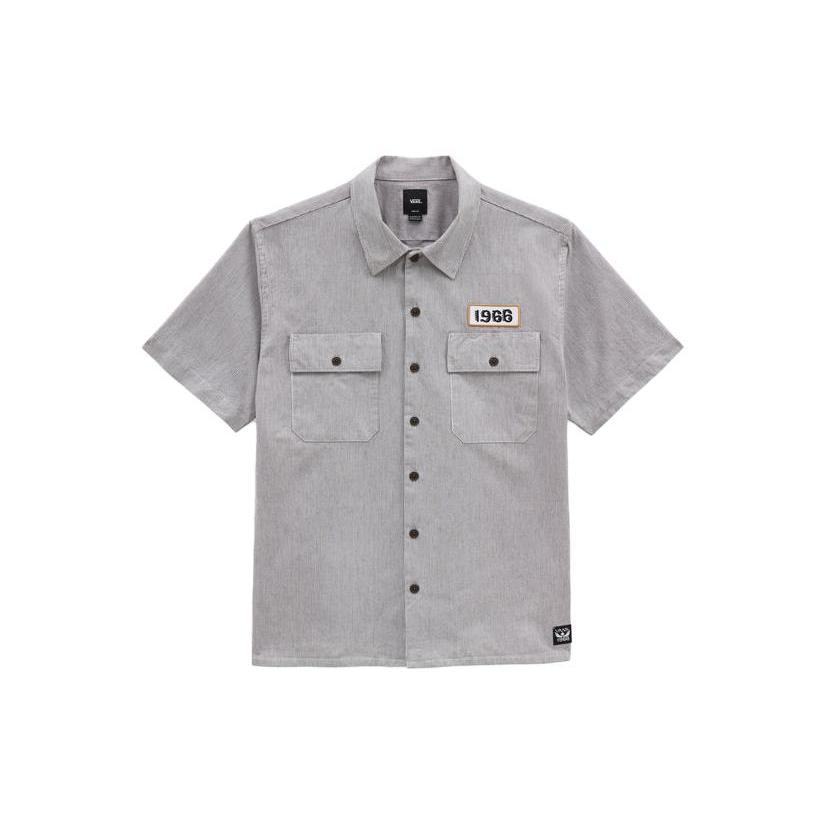 

New Vans Dakota Roche Shirt Men s White VN0007W0ZO71 L