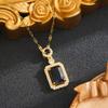 Elegant Women's Perfume Bottle Pendant Necklace - Temperament, Versatile, Luxury Stainless Steel Design
