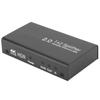 HDMI 2.0 Splitter Full HD 4Kx2K Video HDMI Switcher In 2 Out Amplifier Display 100‑240VUK Plug
